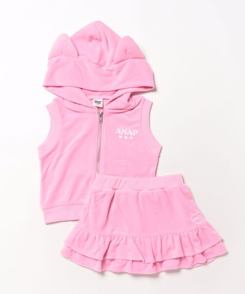 「ANAP kids」 「KIDS」セットアップ 110cm ピンク キッズ_画像2