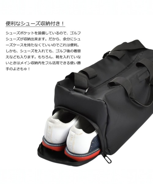 callaway 2way レザーボストンバッグ シューズ収納 キャロウェイ ツアー シューズケース 24 JM