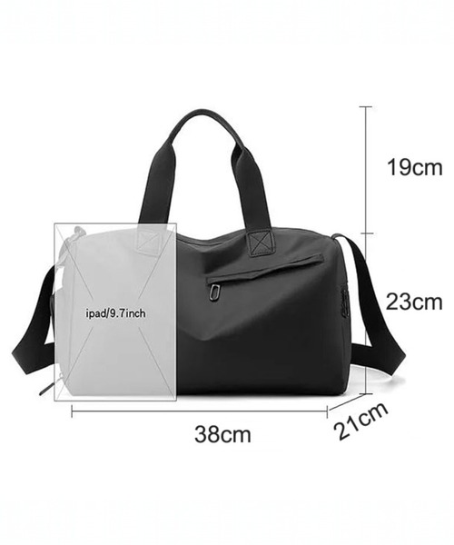COMON＋（コモンプラス） ボストンバッグ 防水加工 シューズ収納付き
