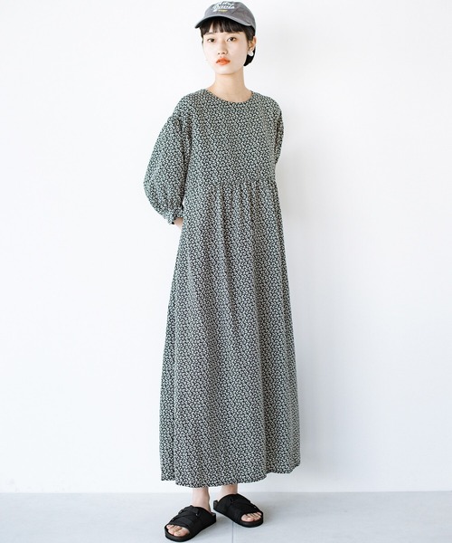 「haco!」 7分袖ワンピース MEDIUM ブラック系その他 レディース_画像3