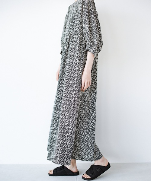 「haco!」 7分袖ワンピース MEDIUM ブラック系その他 レディース_画像4