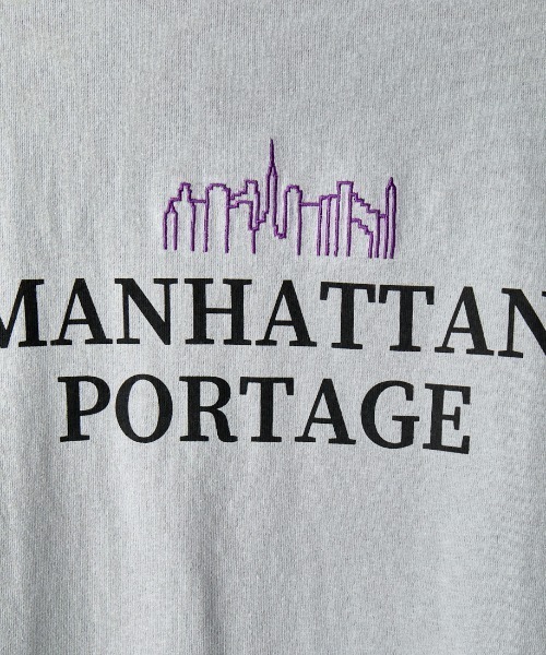 「Manhattan Portage」 半袖Tシャツ F グレー レディース_画像5