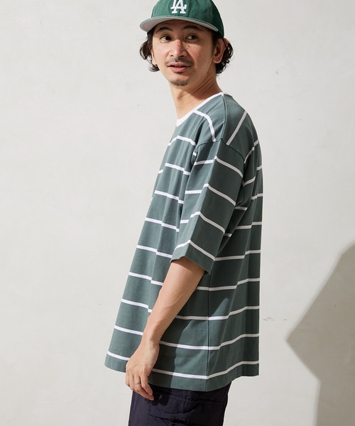 「JOURNAL STANDARD relume」 半袖Tシャツ MEDIUM ピンク メンズ_画像4