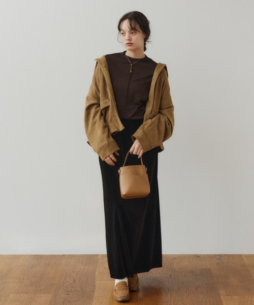 OLUN ニュアンスショルダーバッグ キャメル オルン きりまる OLUN ショルダーバッグ バッグ nuance shoulder bag/ニュアンス