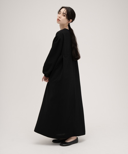 perna ブラックワンピース S/XS PERNA（ペルナ） 7分袖ワンピース MEDIUM ブラック レディース