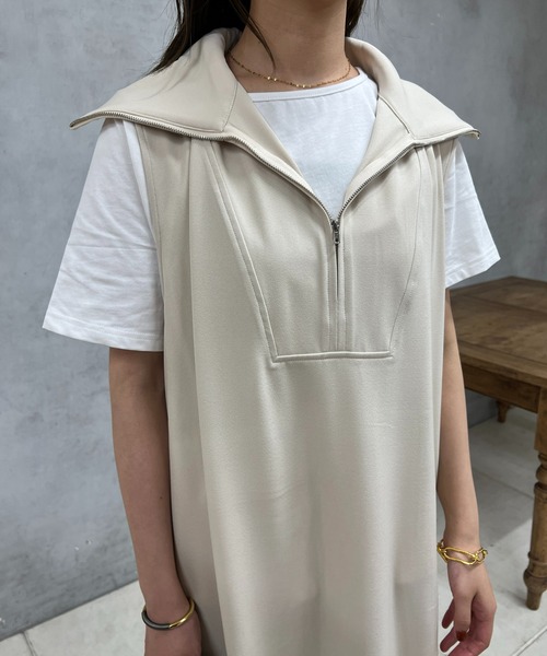 「un dix cors」 ノースリーブワンピース MEDIUM ブラック レディース_画像8