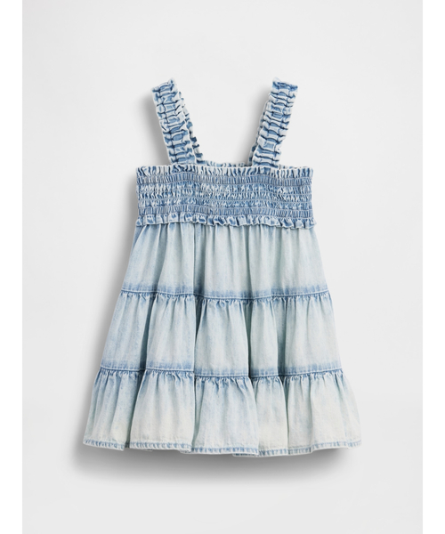 GAP（ギャップ） ワンピース デニム ティアード ワンピース (ベビー 