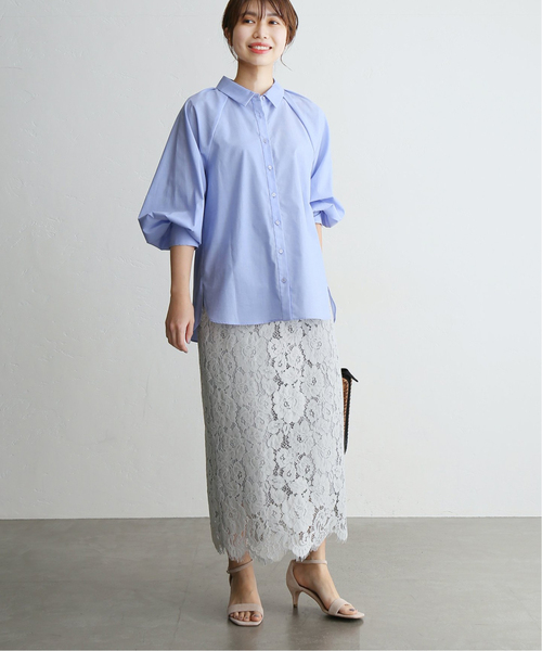 「La TOTALITE」 ロングスカート 38 グレー レディース_画像2