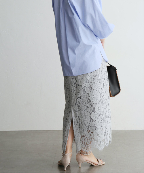 「La TOTALITE」 ロングスカート 38 グレー レディース_画像6