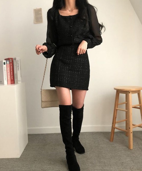 「Jasmine Grandiflorum」 セットアップ SMALL ブラック レディース_画像8