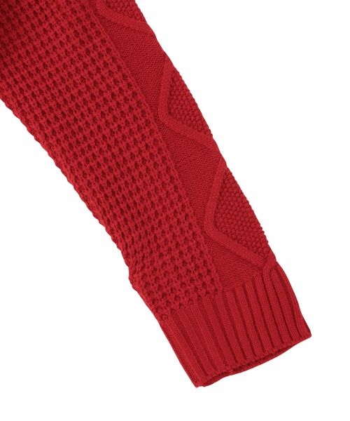 「ACLENT」 ニットカーディガン FREE ネイビー レディース_画像7