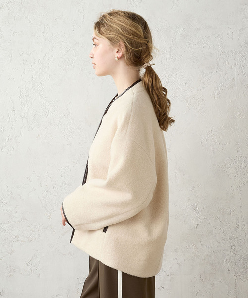 「LE SOUK HOLIDAY」 ブルゾン M ブラック レディース_画像3