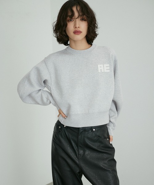 「ADAM ET ROPE'」 長袖ニット 36 ライトグレー レディースの画像