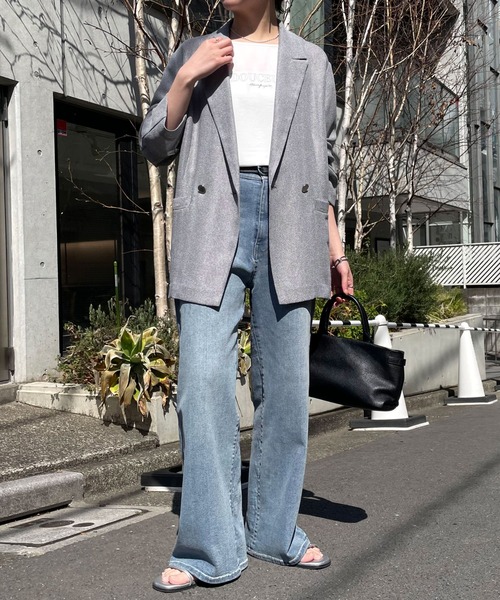ジャケット テーラードジャケット 通気性抜群/夏にも羽織れるメッシュダブルジャケット/WEB限定カラー・サイズ展開 レディースの画像