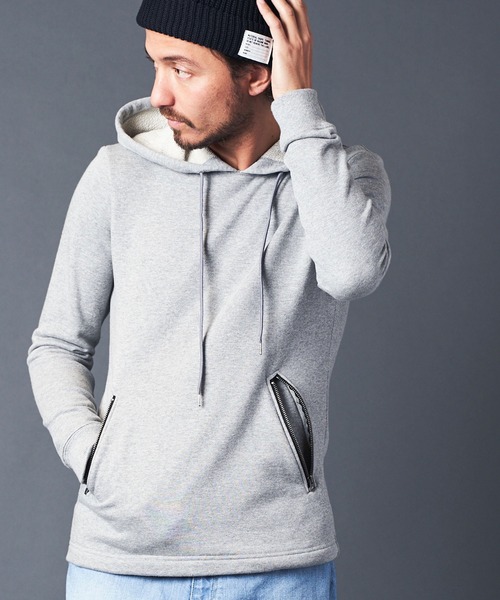 「Magine」 プルオーバーパーカー 46 グレー メンズ_画像3