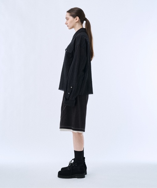 シャツ Stripe sheer shirt / ストライプシアーシャツ メンズの画像