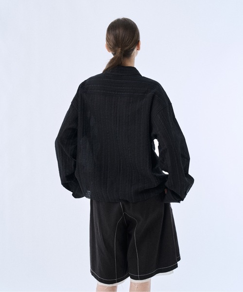 シャツ Stripe sheer shirt / ストライプシアーシャツ メンズの画像