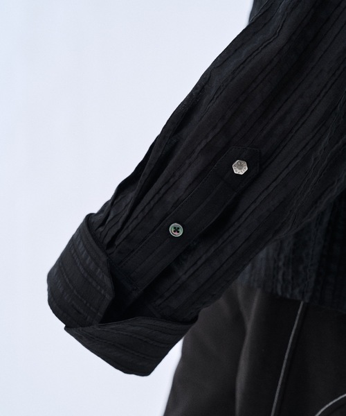 シャツ Stripe sheer shirt / ストライプシアーシャツ メンズの画像