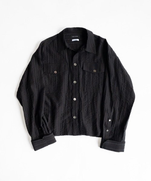 シャツ Stripe sheer shirt / ストライプシアーシャツ メンズの画像