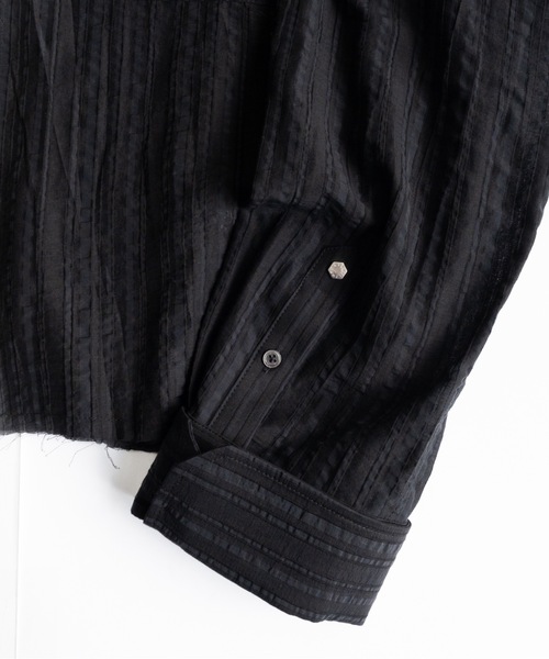 シャツ Stripe sheer shirt / ストライプシアーシャツ メンズの画像