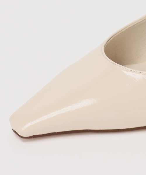 パンプス 4cmフレンチスクエアスリングバックの画像
