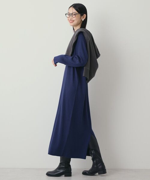 「AMERICAN HOLIC」 ニットワンピース M ブラック レディース_画像3