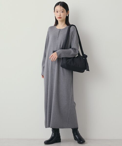 「AMERICAN HOLIC」 ニットワンピース M ブラック レディース_画像6