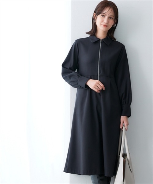 「7days Life Styling」 長袖ワンピース M ブラック レディース_画像3