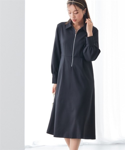 「7days Life Styling」 長袖ワンピース M ブラック レディース_画像6