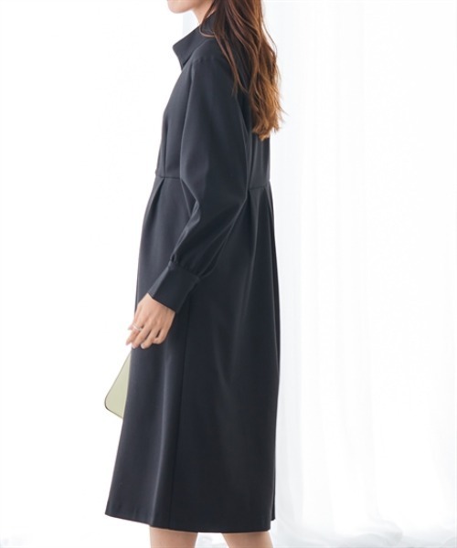 「7days Life Styling」 長袖ワンピース M ブラック レディース_画像9