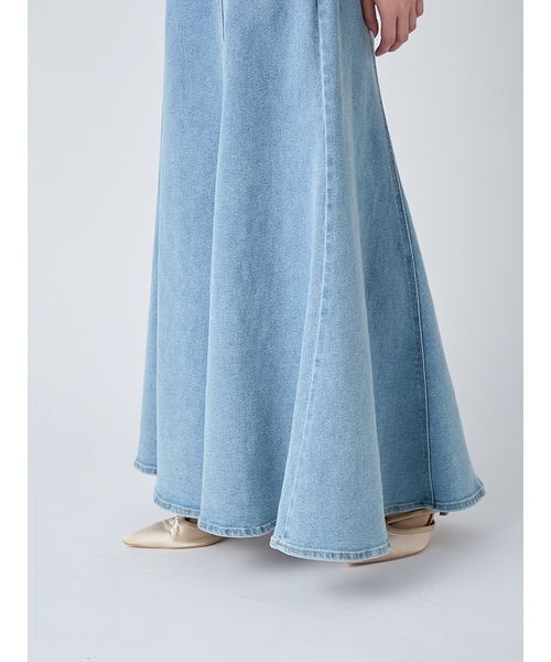ワンピース デニムキャミワンピースの画像