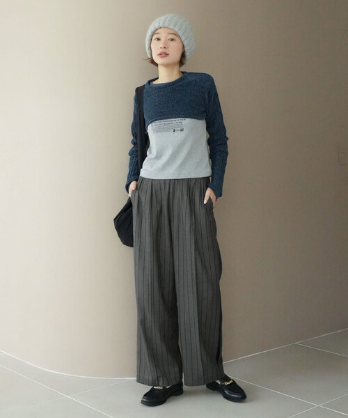 「SLOBE citron.」 パンツ 36 グレー レディース_画像9