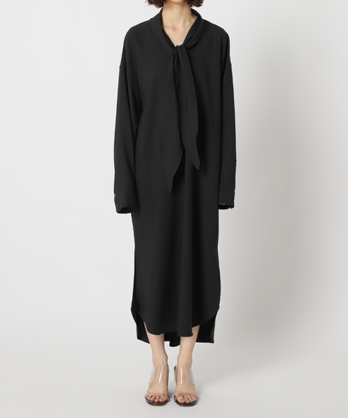 「CITYSHOP」 長袖ワンピース 36 ブラック レディース