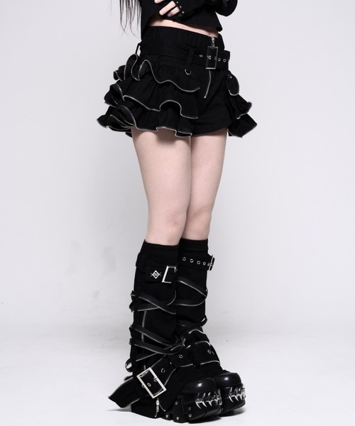 レフレム サイドZIPフリルショートパンツ REFLEM（レフレム） パンツ 「REFLEM/レフレム」サイドZIPフリル