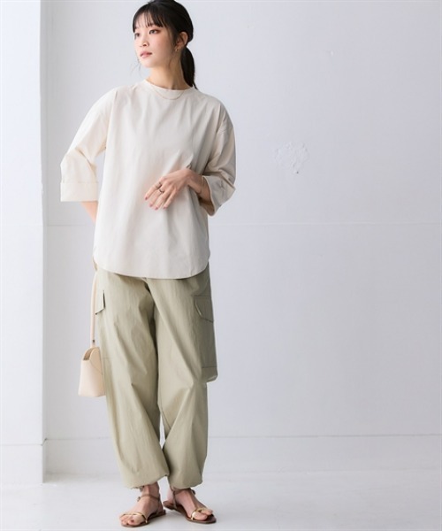 ニッセン（nissen） tシャツ 速乾 マルチドライ7分袖カットソー裾