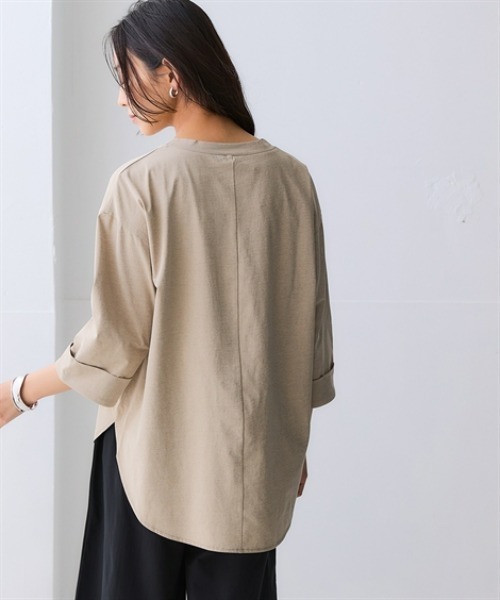 ニッセン（nissen） tシャツ 速乾 マルチドライ7分袖カットソー裾