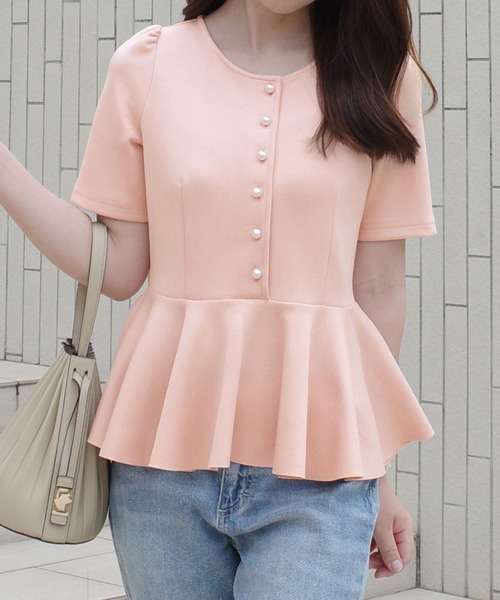 ペプラム トップスの商品一覧 通販 - Yahoo!ショッピング