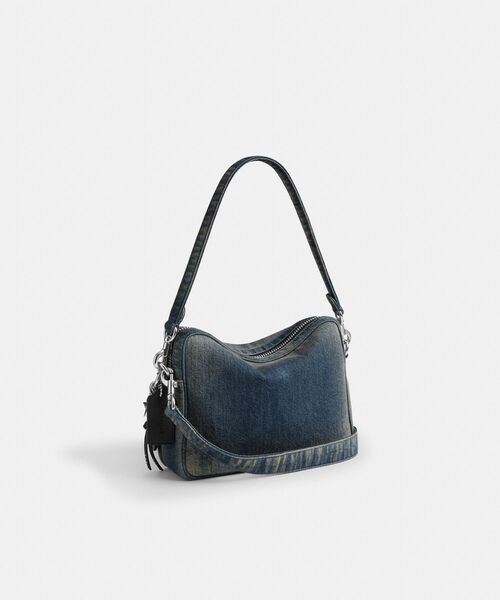 新品　coach コーチ　正規品　ショルダーバッグ　ロゴ　デニム　クロスボディ 公式】コーチアウトレット | スモール フィン クロスボディ・ポーチ