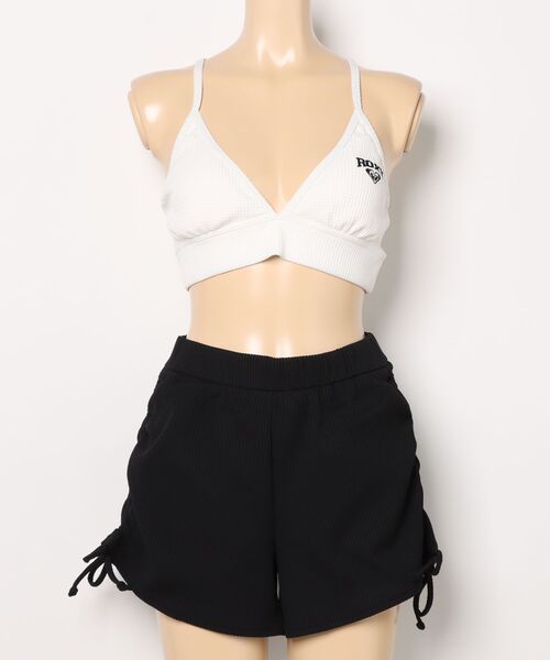 roxy レディース　水着セット　ラッシュガード　3点セット　黒　S ROXY（ロキシー） 水着 水着 3点セット ビキニ 長袖ラッシュガード