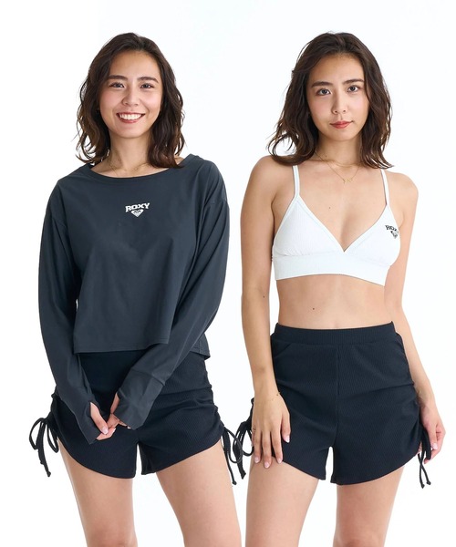 ROXY（ロキシー） 水着 水着 3点セット ビキニ 長袖ラッシュガード
