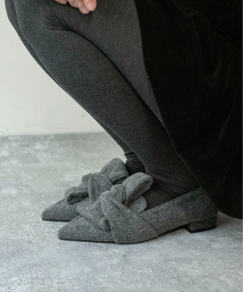 「on:nue」 シューズ 24.5cm アイボリー レディース_画像9