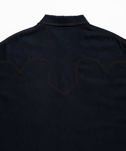 soerte シャツ Sheer Denim Western Shirt / シアーデニムウエスタン