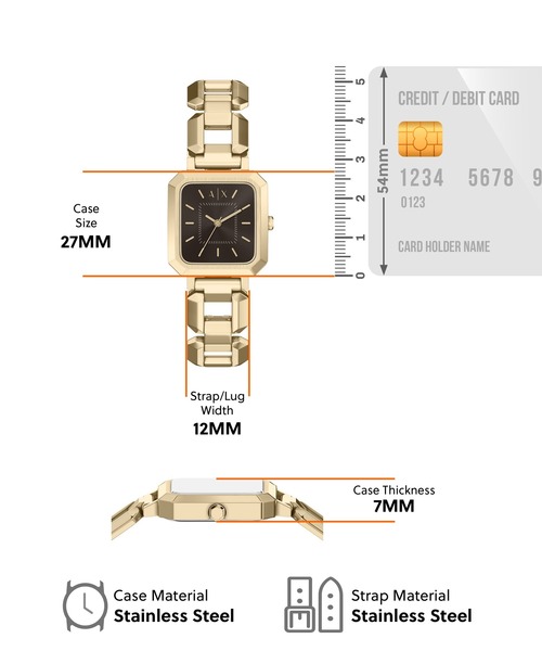 ARMANI EXCHANGE 腕時計 アルマーニ・エクスチェンジ レディース