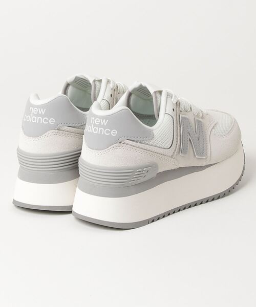 「New Balance」 ローカットスニーカー 24.5cm オフホワイト レディース_画像2