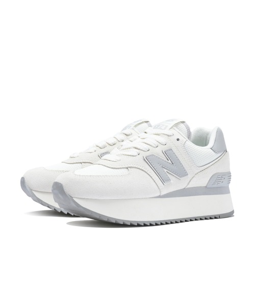 「New Balance」 ローカットスニーカー 24.5cm オフホワイト レディース_画像6