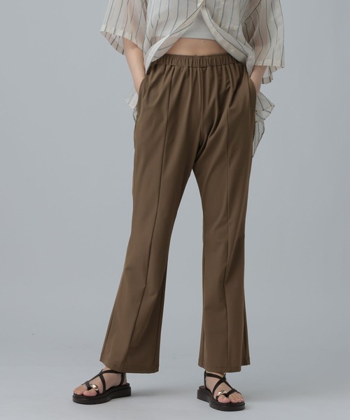 パンツ ストレッチスリットパンツ　646559 レディースの画像