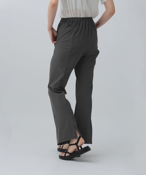 パンツ ストレッチスリットパンツ　646559 レディースの画像