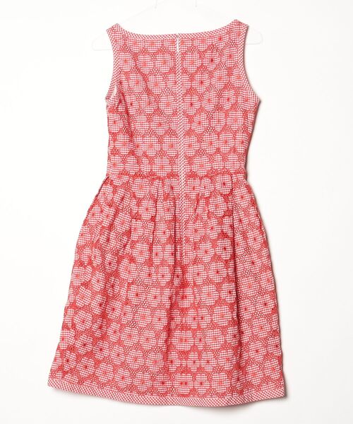 Rene（ルネ） 花柄ノースリーブワンピース 36 レッド レディース