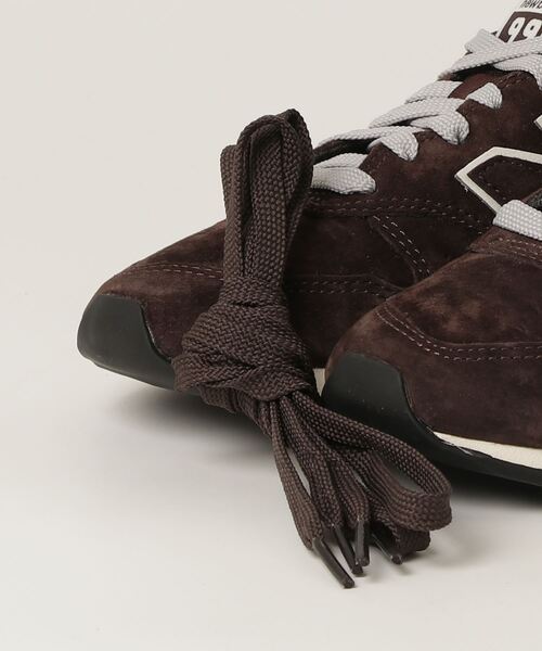 「New Balance」 ローカットスニーカー 24.0cm ブラック メンズ_画像4