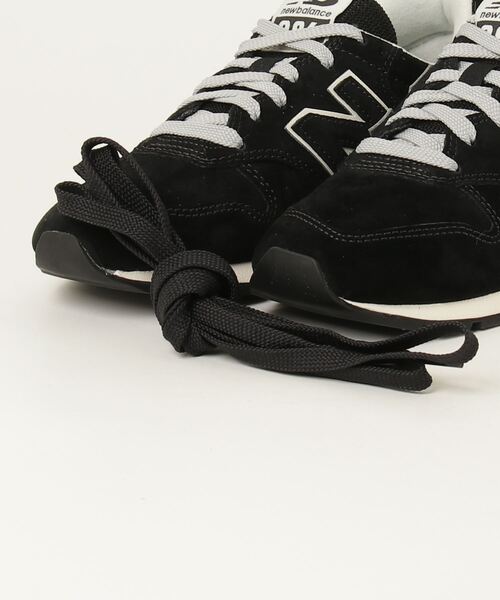 「New Balance」 ローカットスニーカー 24.0cm ブラック メンズ_画像7